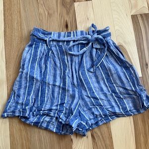 linen paper bag shorts